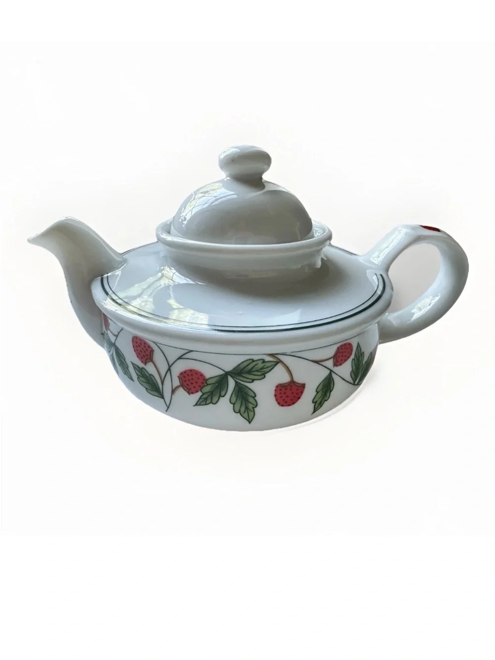 Vintage Strawberry Tea for One 3 PCs Set Toscany Collection Japan 1970 EUC